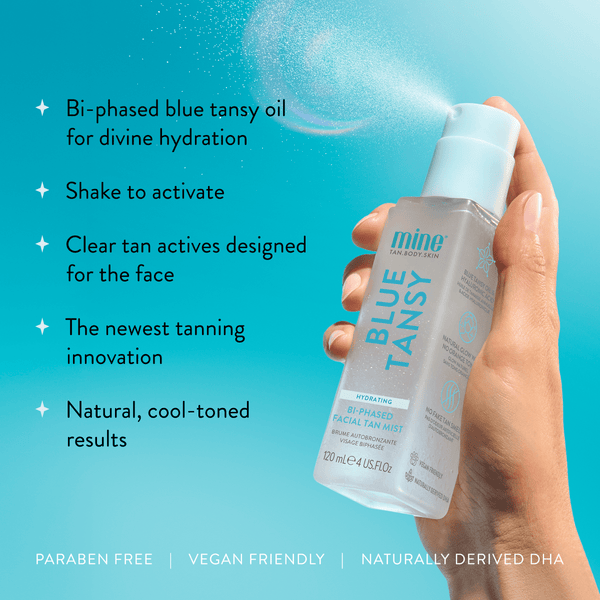 MineTan Body Skin Blue Tansy Tweefasige Zelfbruinende Gezichtsmist Mine Everyday