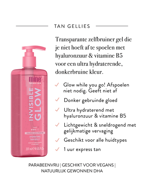 Invisible Glow Donkere Hydraterende Tan Gelly