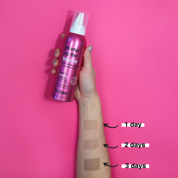 plump up the bronze geleidelijk bruiningsschuim