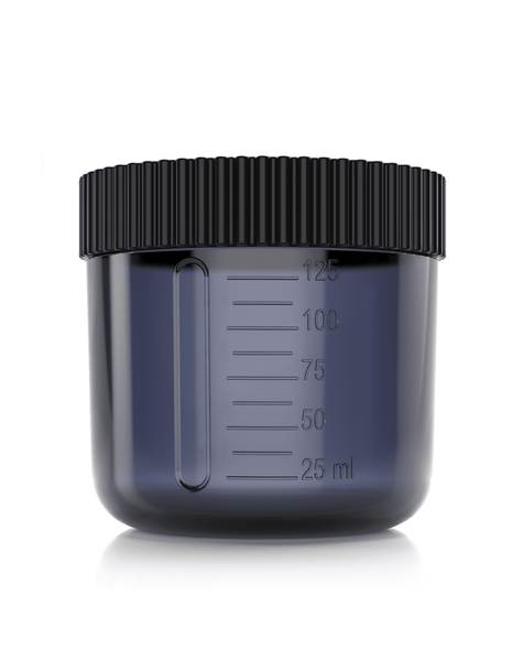 Excess 2 Tan.Cup 2 Stuks incl. Deksel - Zwart Transparant