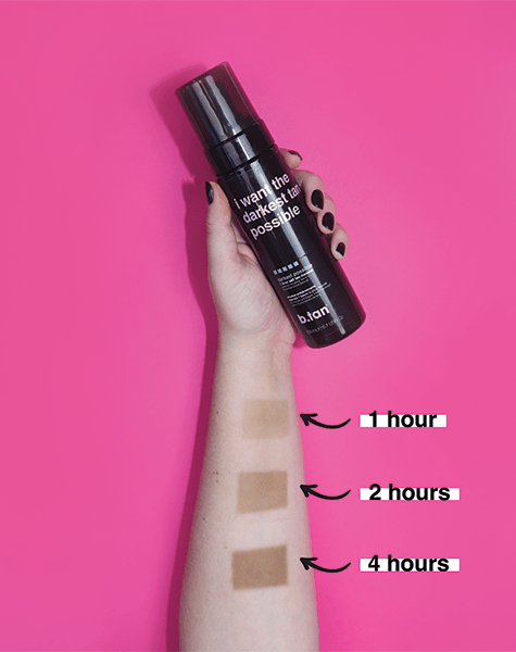 i want the darkest tan possible zelfbruinende mousse