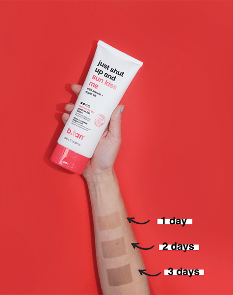 just shut up and sun kiss me geleidelijke bruiningslotion
